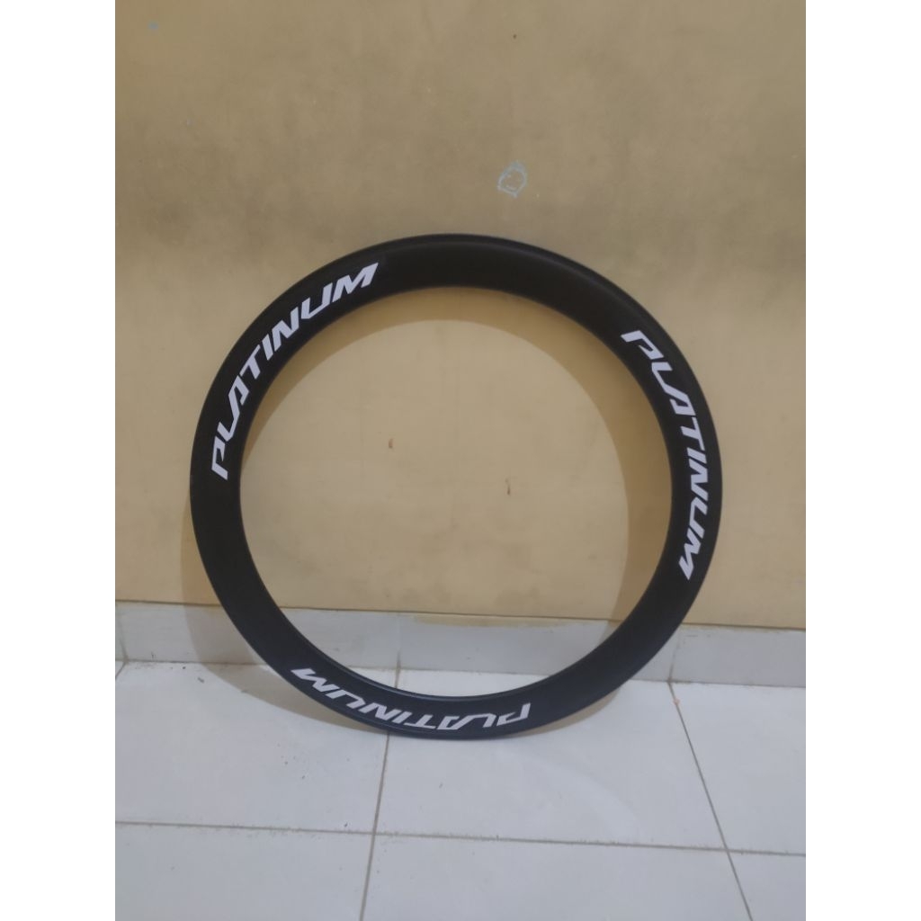 velg rims sepeda balap roadbike fixie 700c PLATINUM tinggi 6cm 36h satuan