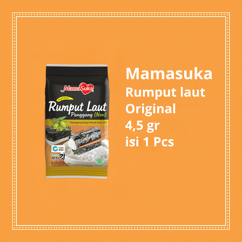 

Mamasuka Rumput Laut Panggang Original 1 pcs – Camilan Sehat Renyah dan Gurih