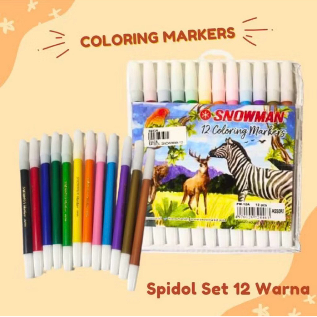 

Spidol Snowman 12 Warna