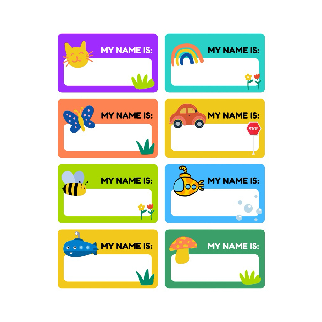 

STIKER NAMA VYNIL GLOSSY CUSTOM - RAINBOW