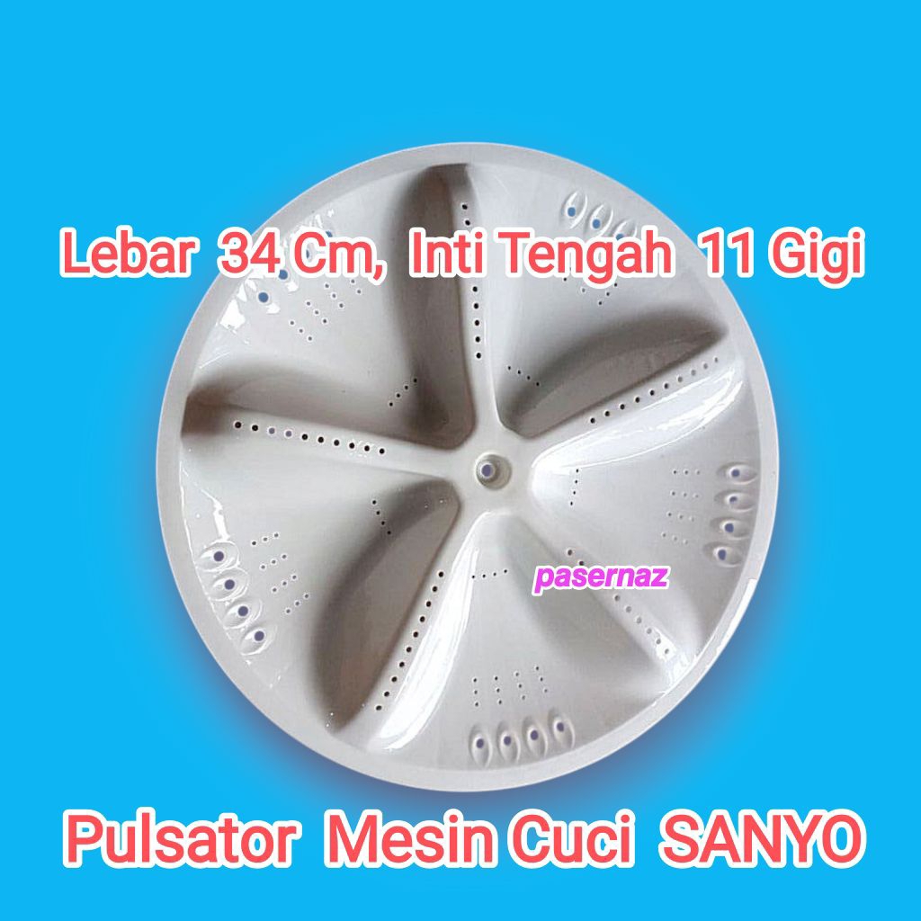 Inti 11 Gigi, Lebar 34 Cm | SANYO | Pulsator Mesin Cuci SANYO | Pulsator Mesin Cuci Manual | Mesin C