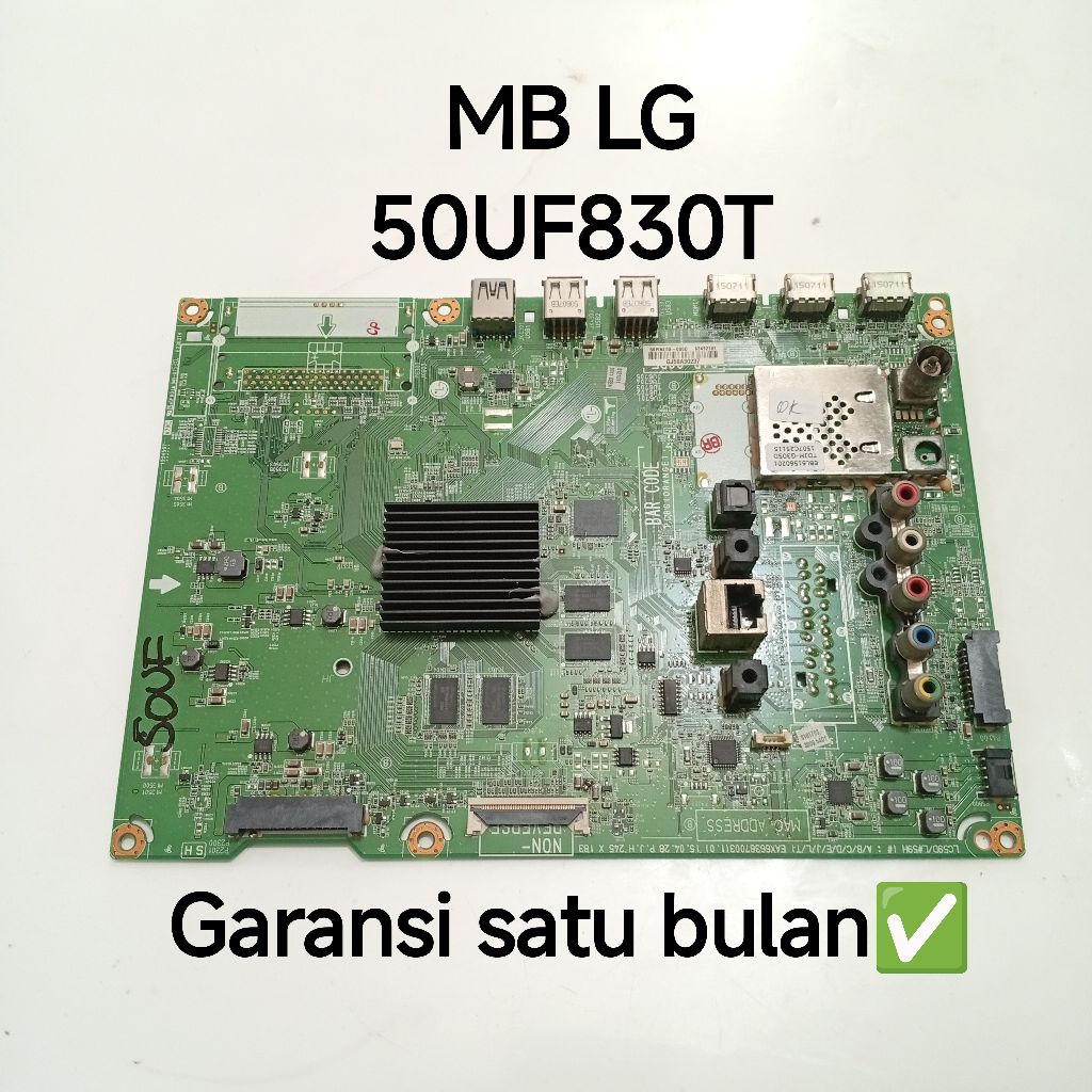 MB TV LG 50UF830T MAINBOARD-MOTHERBOARD-MOBO-MODUL MESIN TV LG 50UF830T