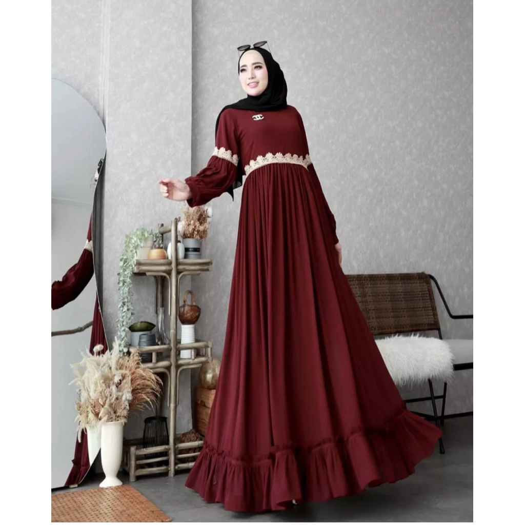 VAZZA Dress Ceruty Babydoll premium