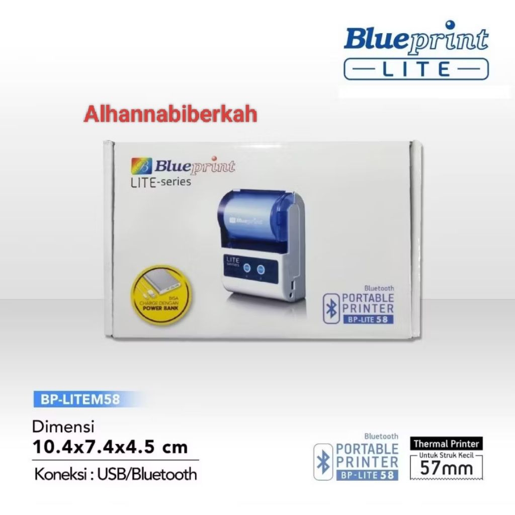 [HARGA MURAH] Printer thermal mini merk blueprint lite 58/blueprint lite 58