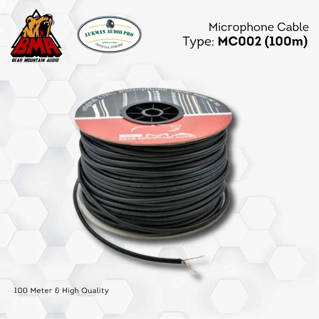 [1 ROLL 100 METER] Kabel microphone/mic MC002 BMA Original