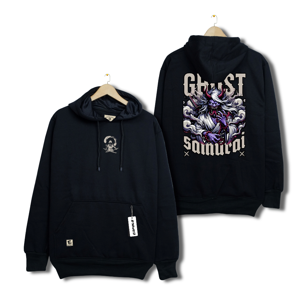 Hoodie Pria Premium Distro Branded Motif Samurai Streetwear Keren Authentic Sweater Hodie Regular Si