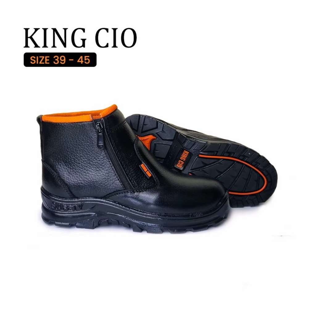 SEPATU SAFETY BOOTS RESLETING ASLI KULIT 012