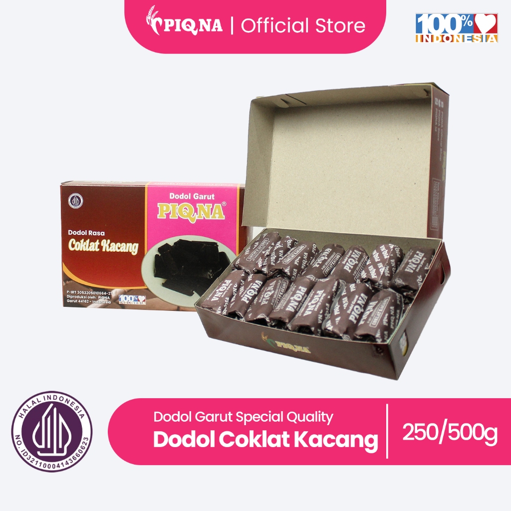 

Dodol Garut PIQNA Rasa Coklat Kacang | Dodol Garut Special Quality Rasa Cokelat Kacang