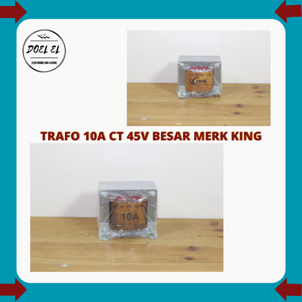 TRAFO 10A KING CT 45V MURNI {BESAR}