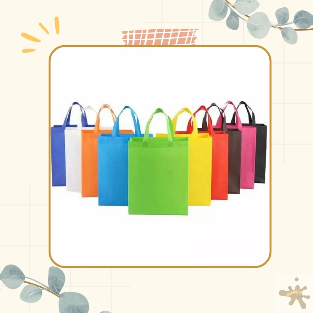 Tas Spunbond 25x35 / Spunbond Bag / Goody Bag / Tas Kain  Spunbond untuk Hampers