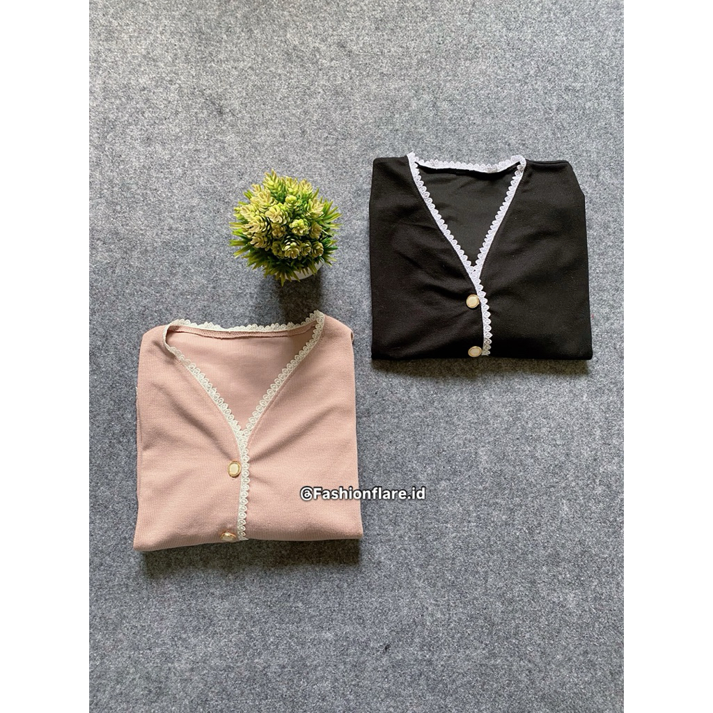 Shanzy Top Outer Renda Puffy Korea Coquette Aesthetic Atasan