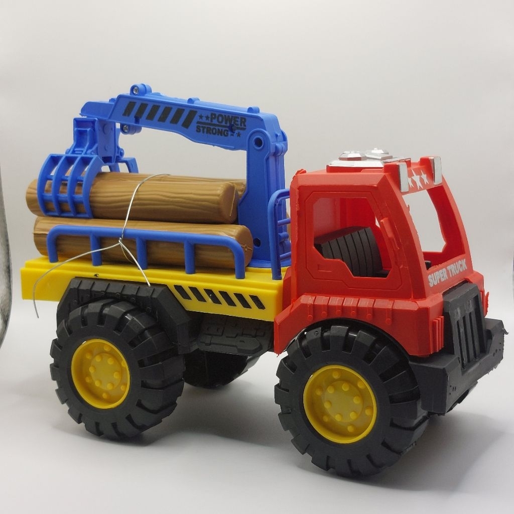 Mainan Mobil Truck Logging Kayu AK93 / Mainan Anak Truk Muat Kayu / Mobil Truk Kayu