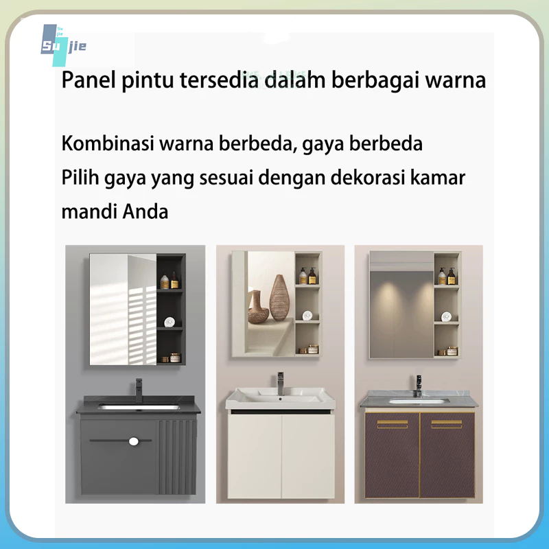 Kabinet Kamar Mandi (80CM)- Aluminium (Bathroom Cabinet)wastafel cabinet Kabinet Wastafel Kamar Mand