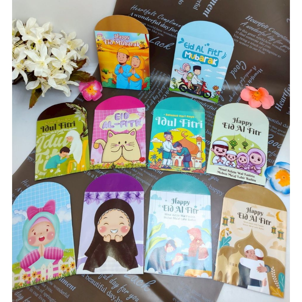 

100 Lembar Amplop Lebaran Siap Pakai Amplop Unik Amplop Lebaran Murah Amplop Lebaran Karakter