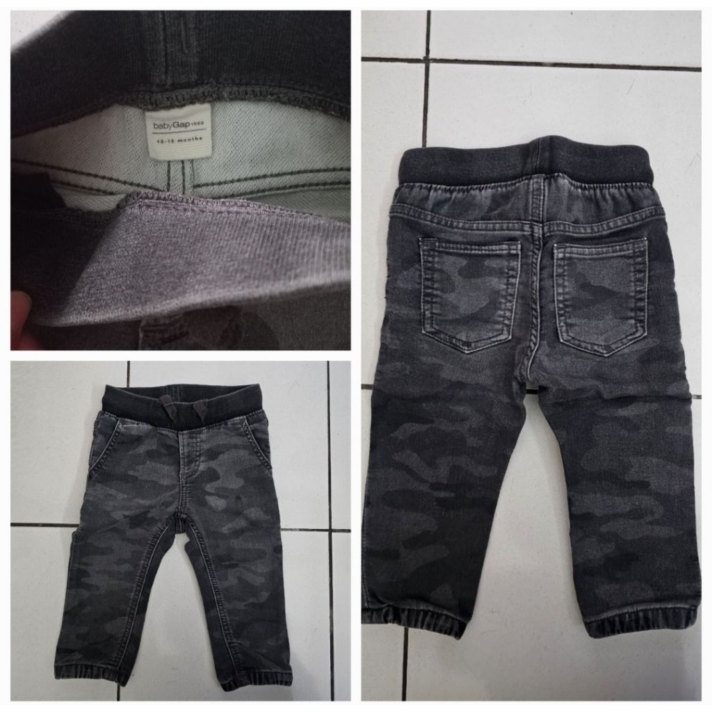 Celana jeans abu tua original Baby Gap 12-18mo