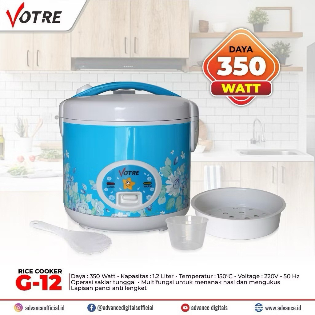 Rice cooker 1.2 liter / Rice cooker murah / Rice cooker votre