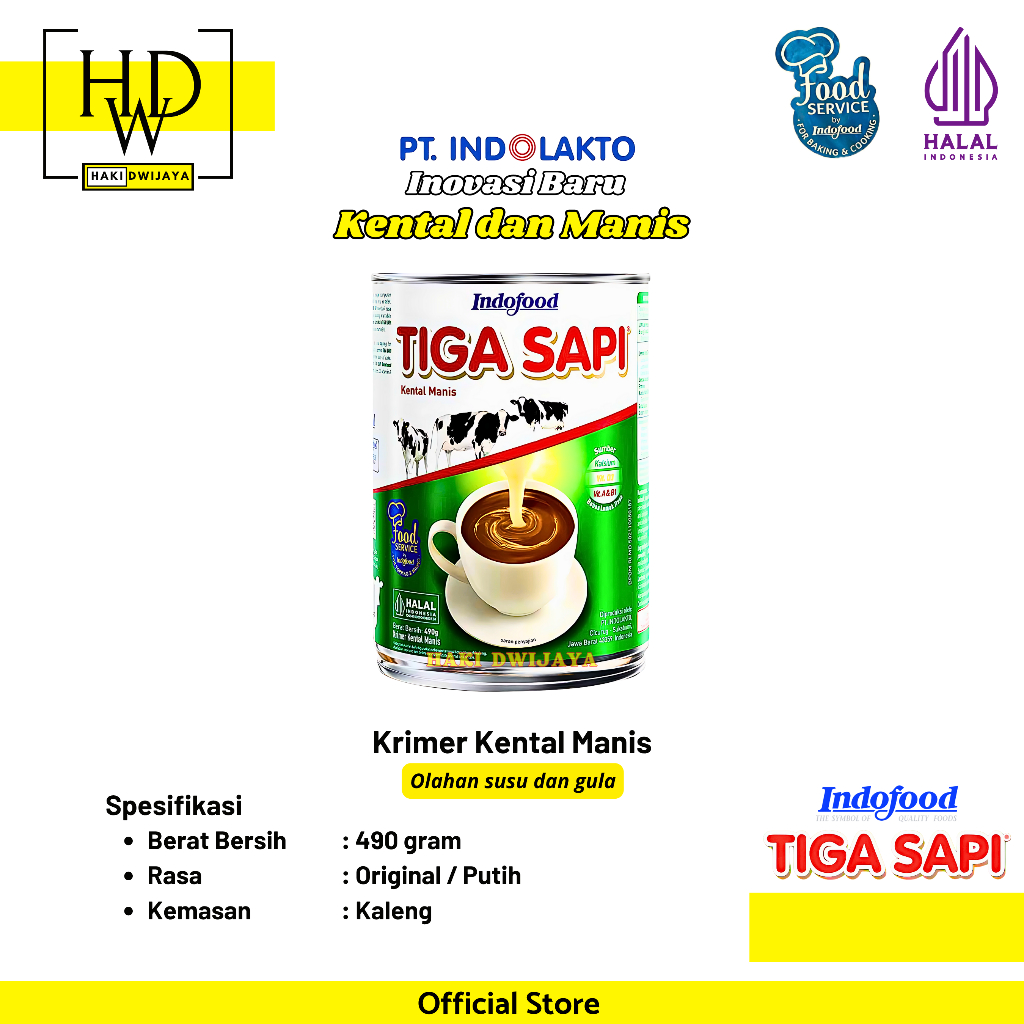 

[490gr] Tiga Sapi Susu Krimer Kental Manis