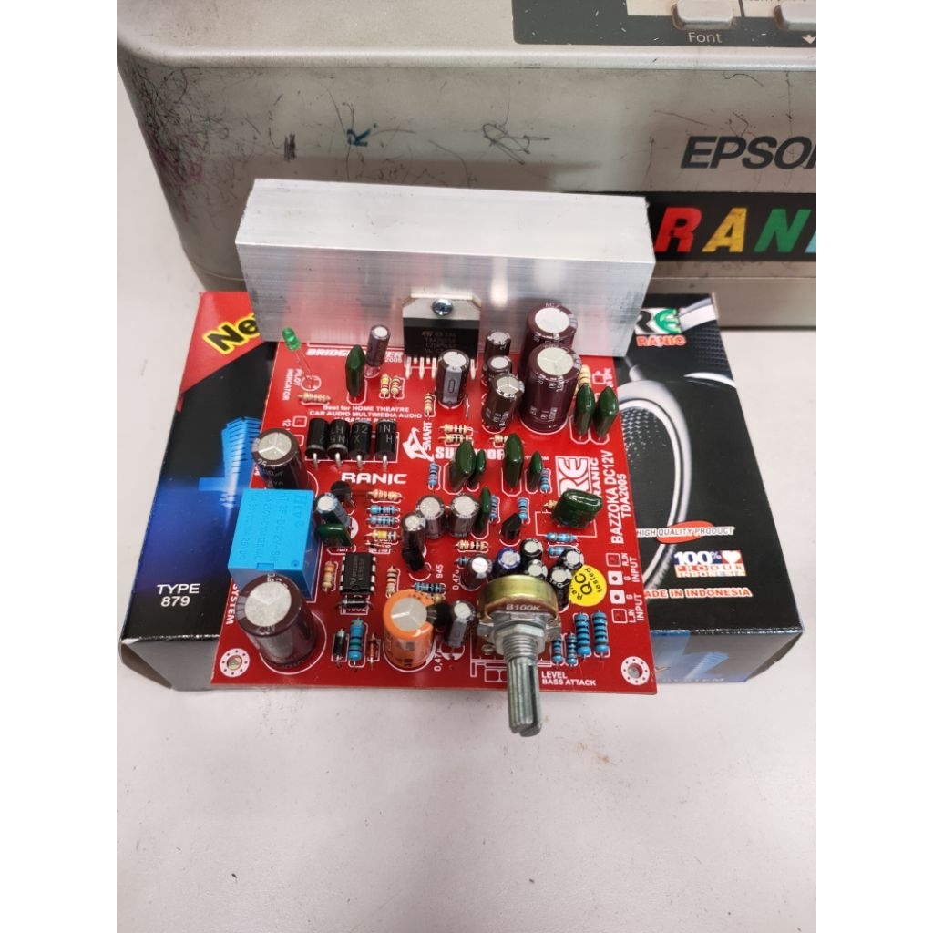 Kit Aktif Subwoofer New Smart Bazooka TDA2004 AC DC 12V