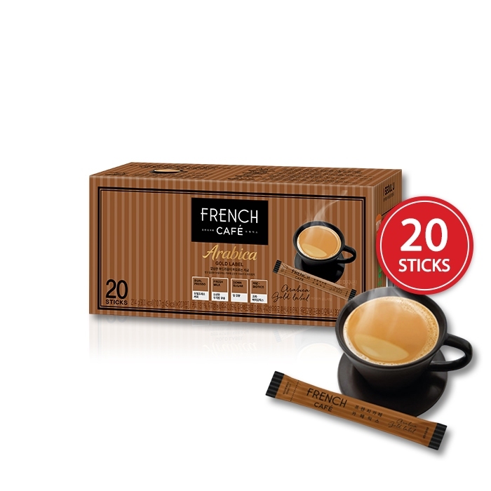 

French Cafe Coffee Mix Arabica Gold Label 20 Sticks x 10.7 Gr / Kopi Arabika Dengan Krimer