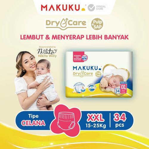 MAKUKU Diapers Dry Care Jumbo Packs  XXL34 Pants