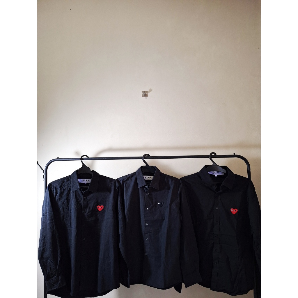 KEMEJA SHIRT CDG PLAY PRIA WANITA COTTON SECOND ORIGINAL