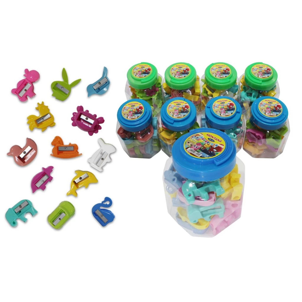 

MONTANA Rautan Serutan Pensil 1 Set 24 Pcs Free Toples Sharpener Motif Animal