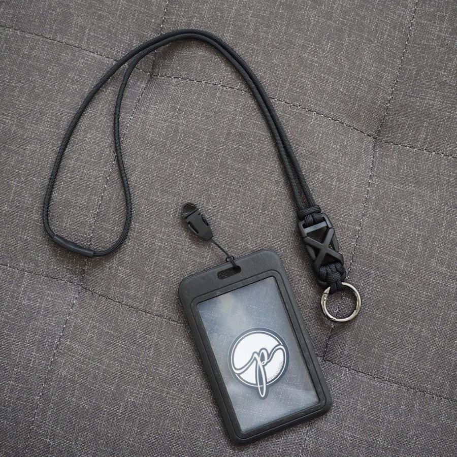

Lanyard Xo Paracordistic Card Holder 2 Sisi Tali Id Card Nametag Name Tag Black Hitam Gantungan