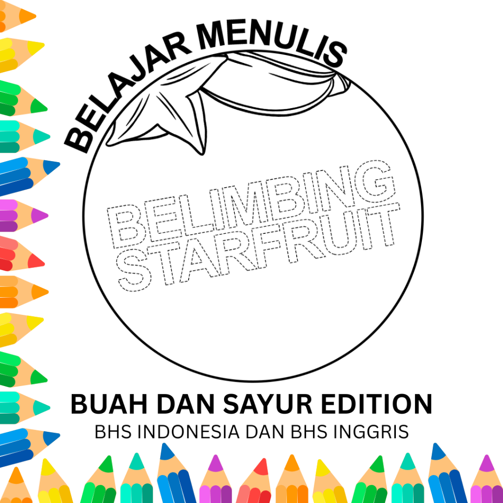 

[Whispers] Kertas Mewarnai Gambar 45 lmbr - Kertas A4 Worksheet Belajar Menulis Mengeja INDONESIA