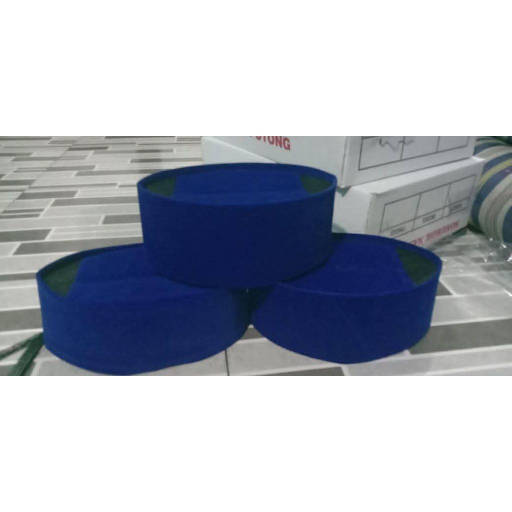 Peci Songkok Polos BIRU AC & NON AC || Dewasa & Anak