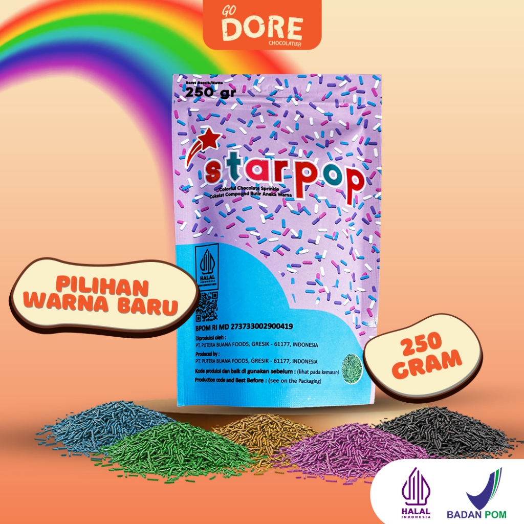 

STARPOP Meises Chocolate - Topping Kue Cokelat - 250 gr