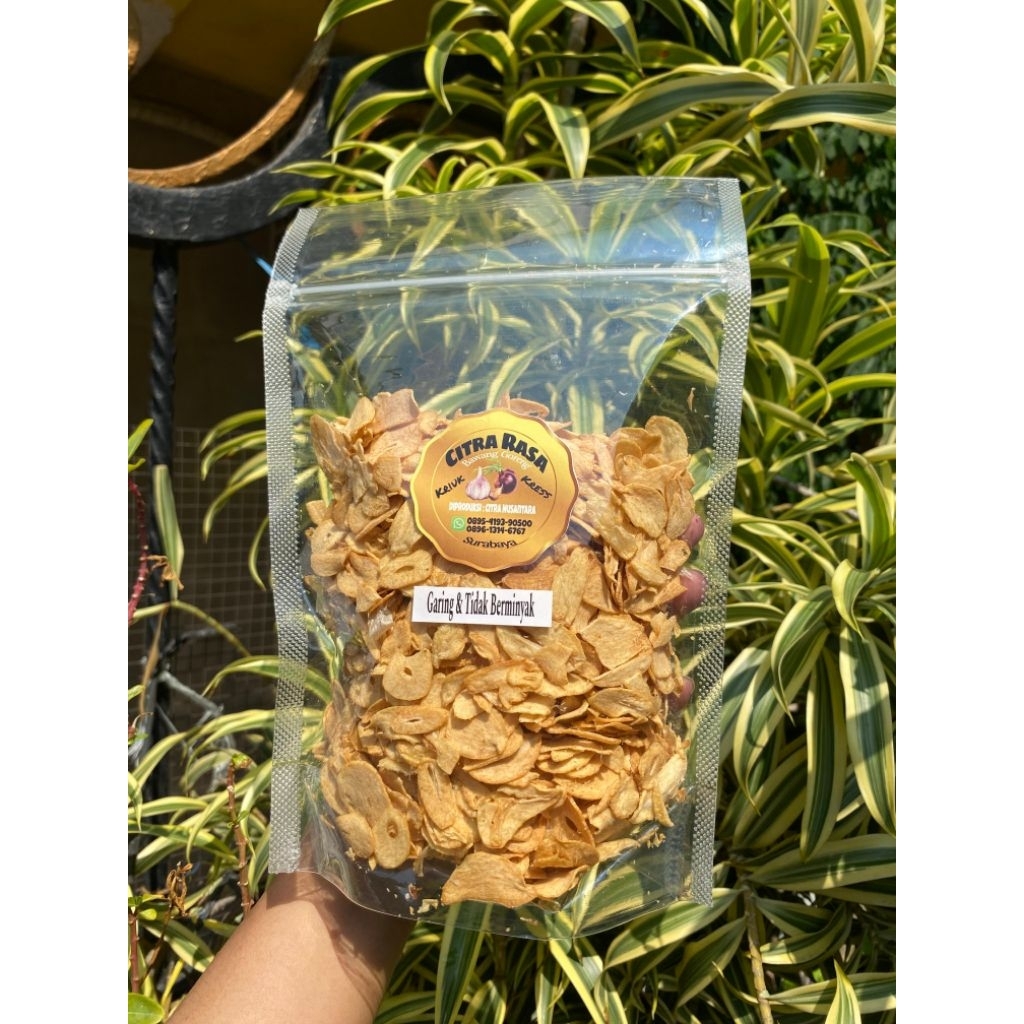

Bawang Putih Goreng (Kemasan) Garing dan Tidak Berminyak - Citra Rasa