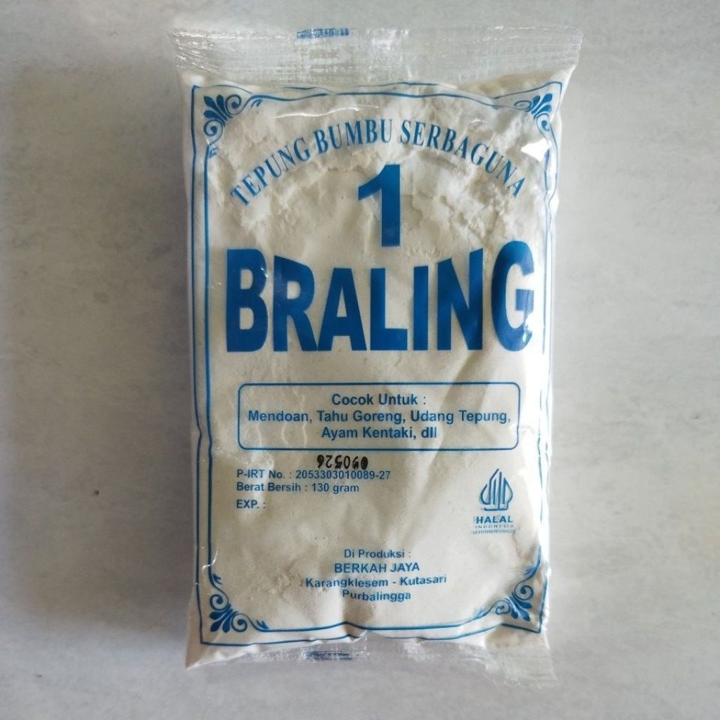 

TEPUNG BUMBU SERBAGUNA / BRALING TEPUNG BUMBU SERBAGUNA 130GR