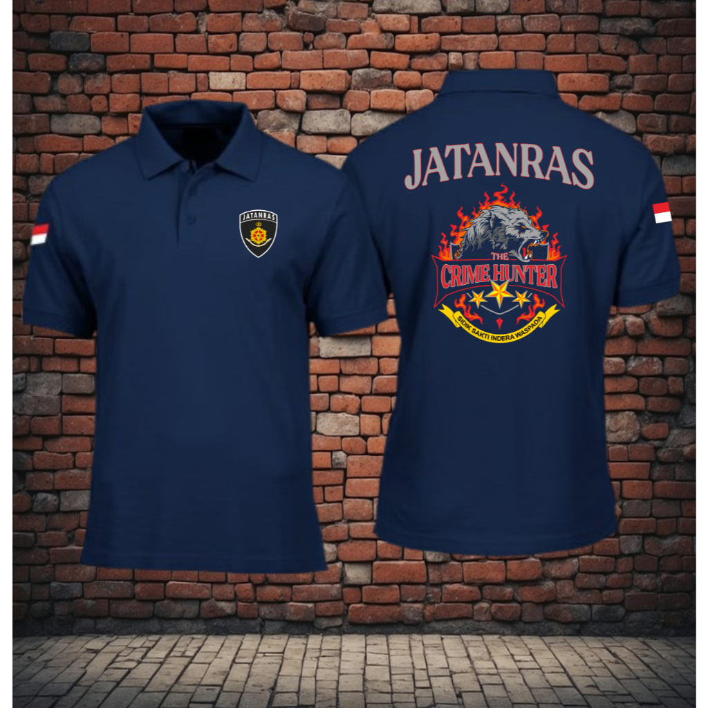 kaos jatanras polo lengan pendek terbaru/crime hunter