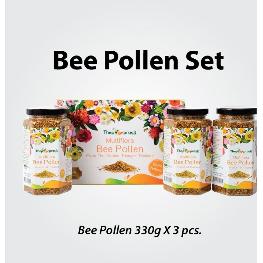 

Paket Bee polen Thepprasit 330 gr x 3pcs