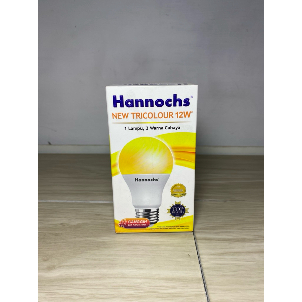 HANNOCHS TRICOLOUR 12watt/ BOLA LAMPU HANNOCHS 3 WARNA /BOLA LAMPU 3 WARNA/ LAMPU 3 WARNA