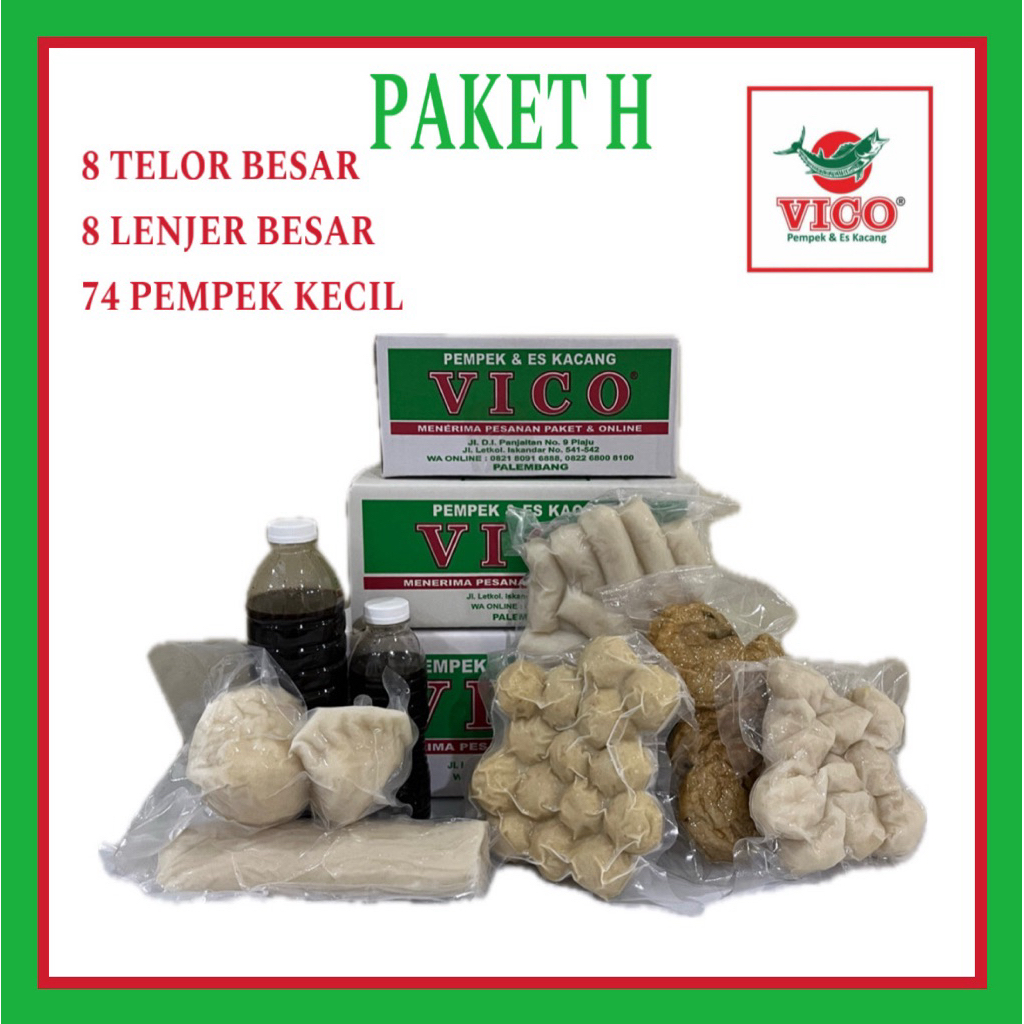 

Paket H Pempek Kecil & Pempek Besar (VICO PIM)