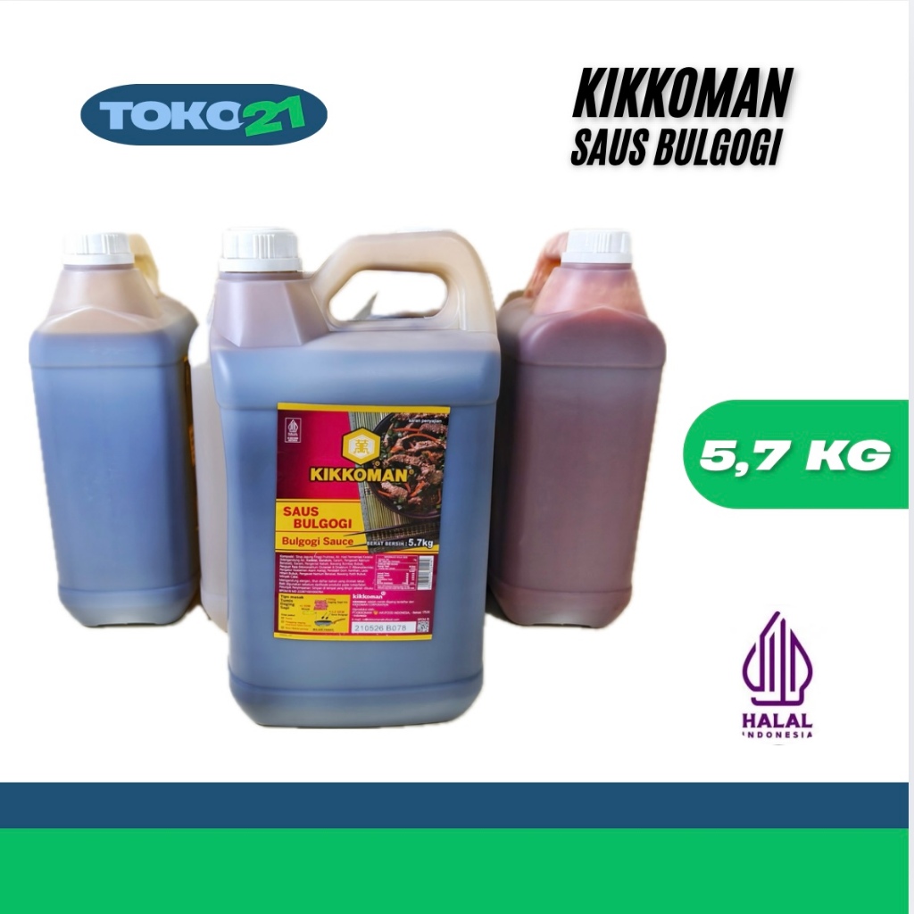 

Kikkoman Bulgogi Sauce Halal 5 Liter / 5.7KG Saus BBQ Korea