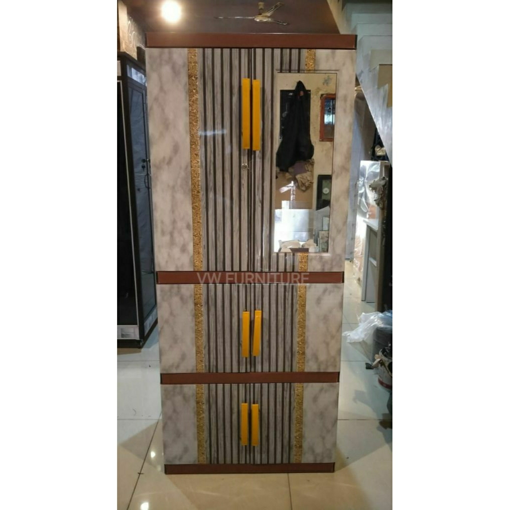 Lemari Baju Plastik 4 Tingkat- Lemari Pakaian Anak Kos Murah - Medan