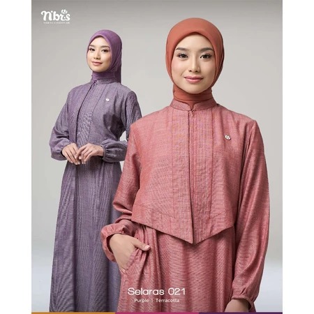 SELARAS 021 GAMIS NIBRAS TERBARU GAMIS ROMPI GAMIS POLOS GAMIS TENUN OUTFIT KULIAH OUTFIT MUSLIMAH O