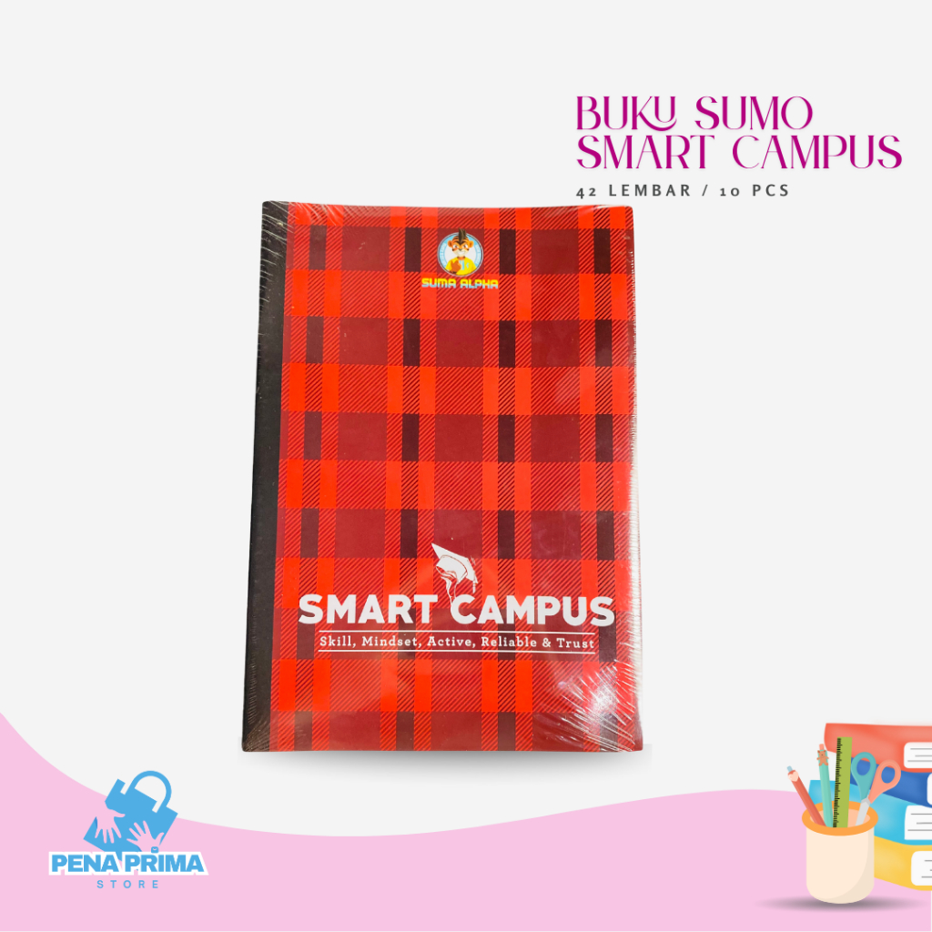 

BUKU TULIS SMART CAMPUS SUMA ALPHA 42 LEMBAR (ISI 10PCS)