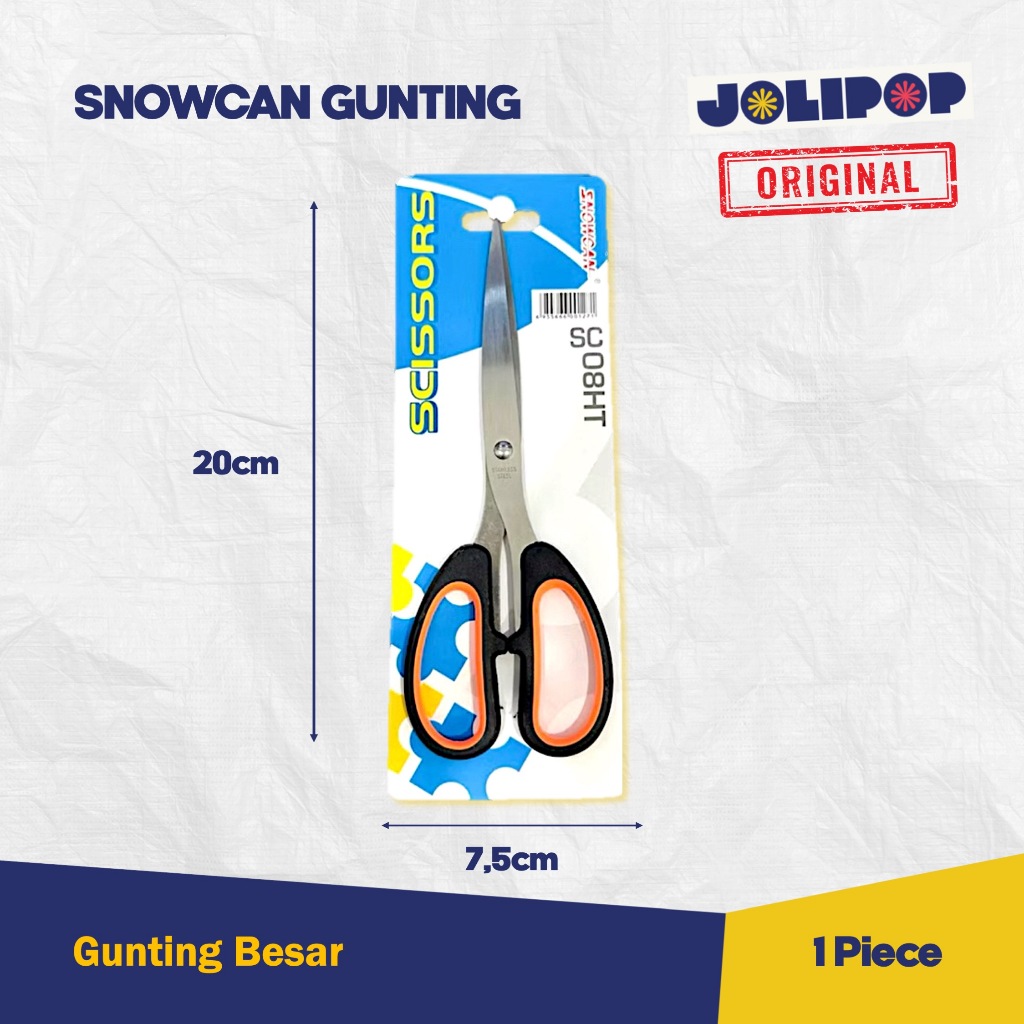 

Snowcan Gunting Besar Stainless 8 inch / Gunting Kertas / Gunting Kain / Gunting Serbaguna