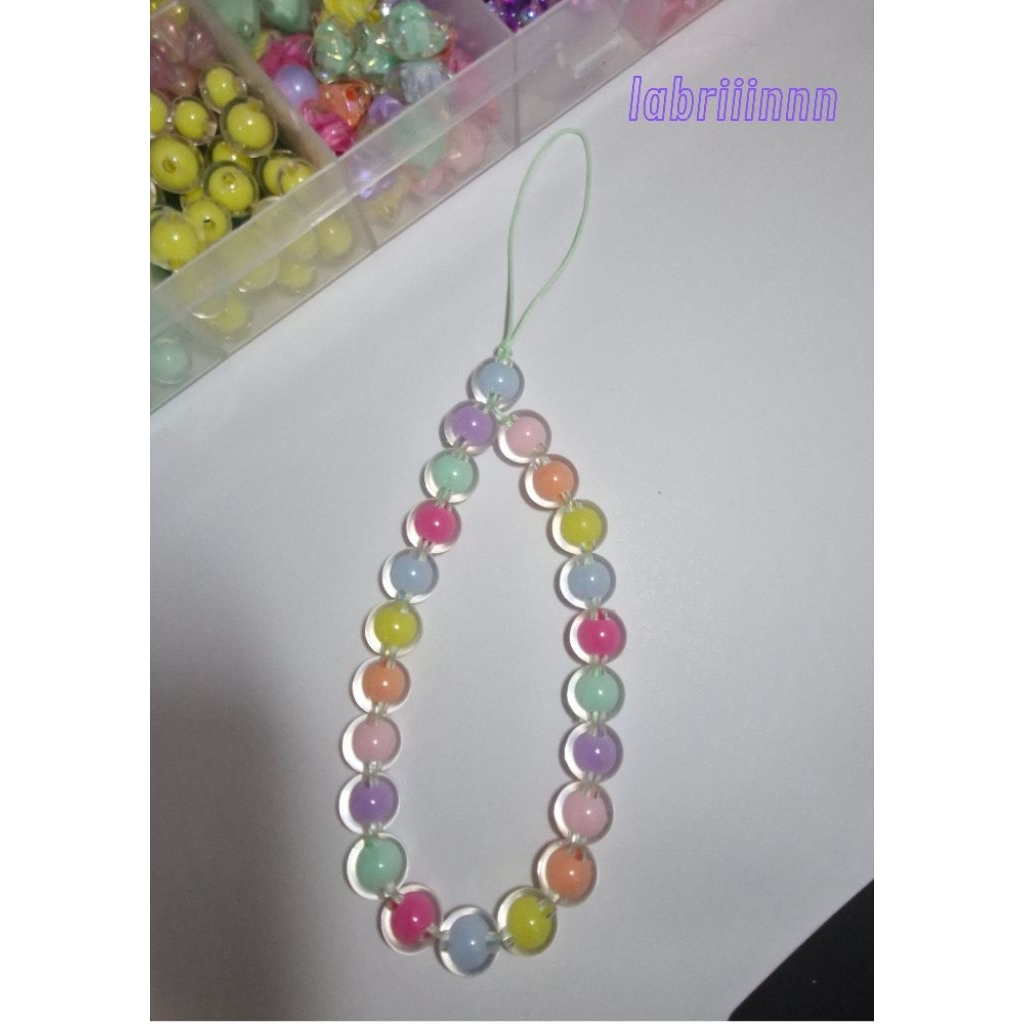 Gantungan HP Manik-Manik Lucu / Strap HP / Aksesoris HP Lucu