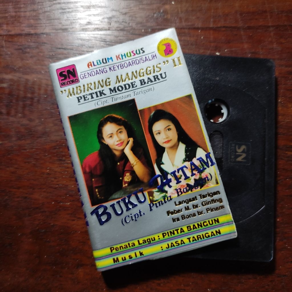 Kaset Pita Album Khusus Gendang Keyboard Salih Pop Karo Buku Hitam Jasa Tarigan
