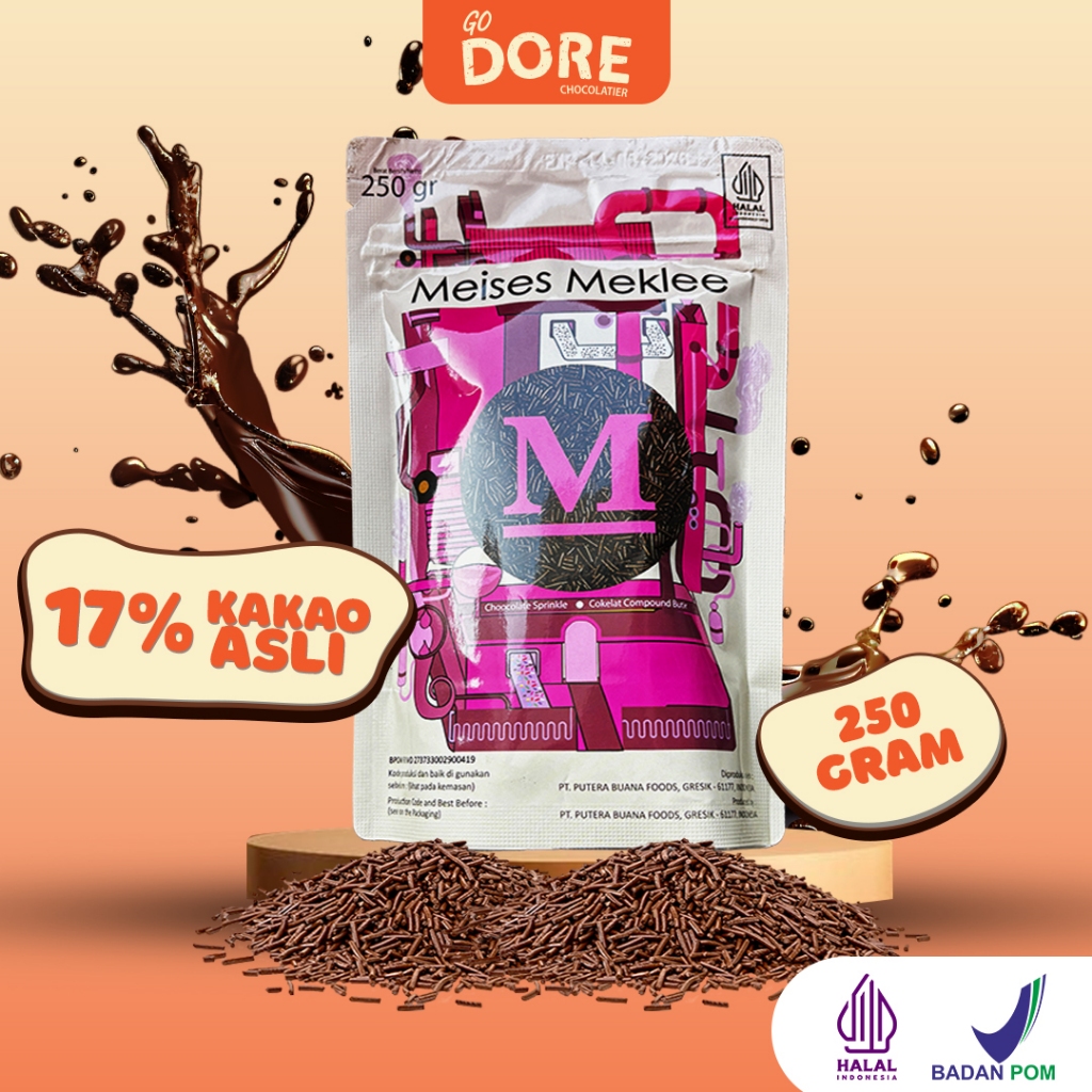 

MEKLEE Meises Chocolate - Topping Kue Cokelat - 250 gr