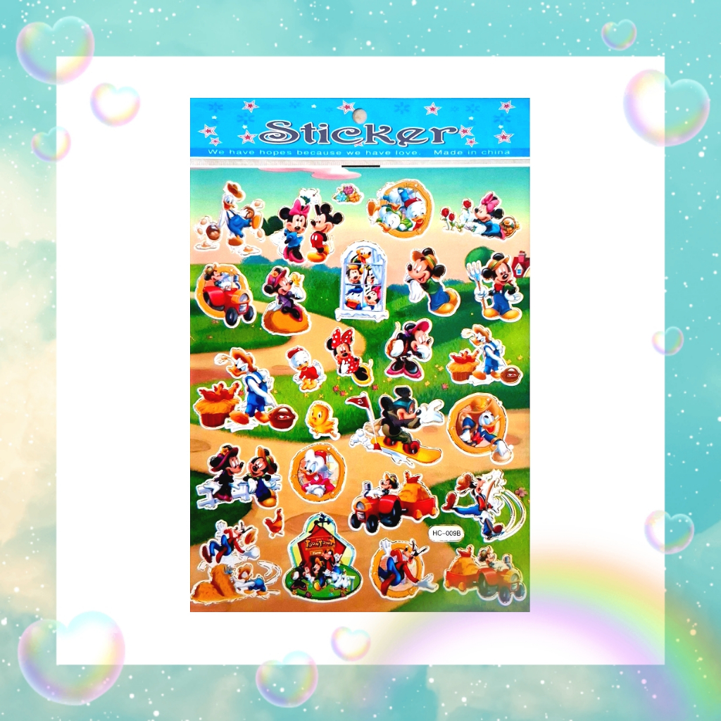 

[KH] Gambar Tempel Laser Sticker Stiker Laser Anak Karakter Kartun Disney Mickey Minnie Mouse