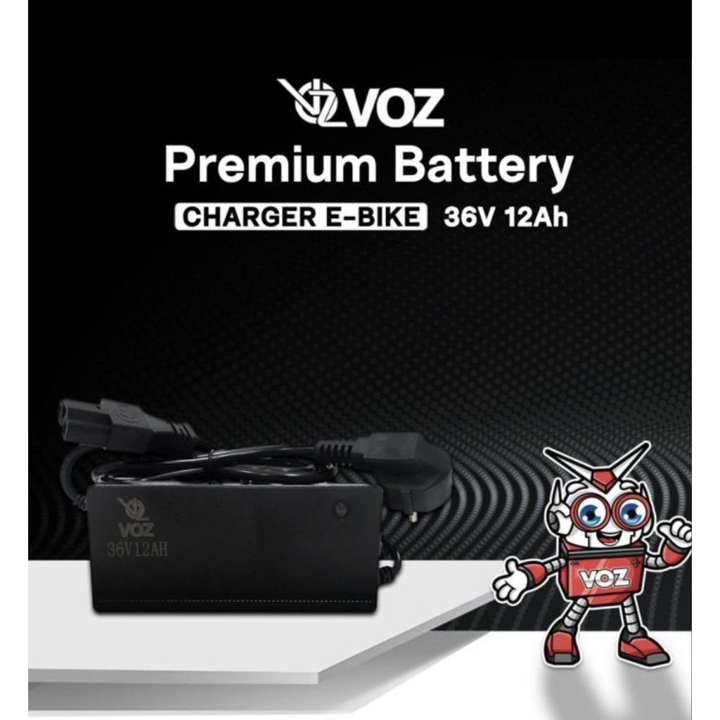 Charger aki sepeda listrik VOZ 36V 12A