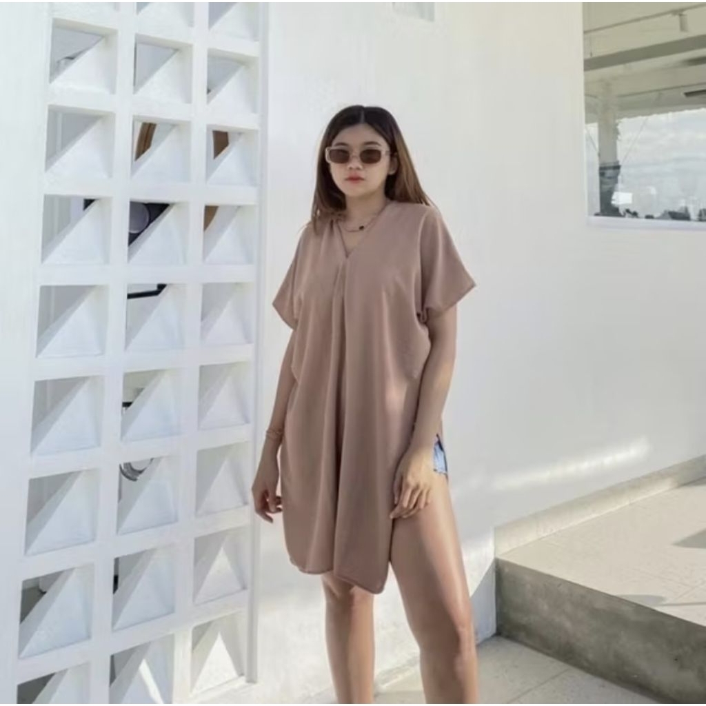 Atasan Long Square Nagita Crinkle