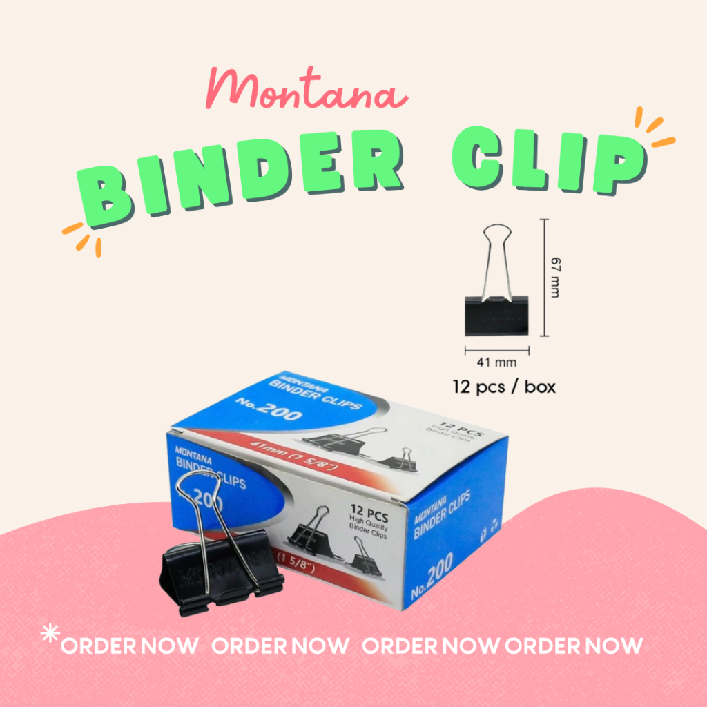 

Binder Clip 200 / Binder Klip No 200 / Klip Penjepit Kertas