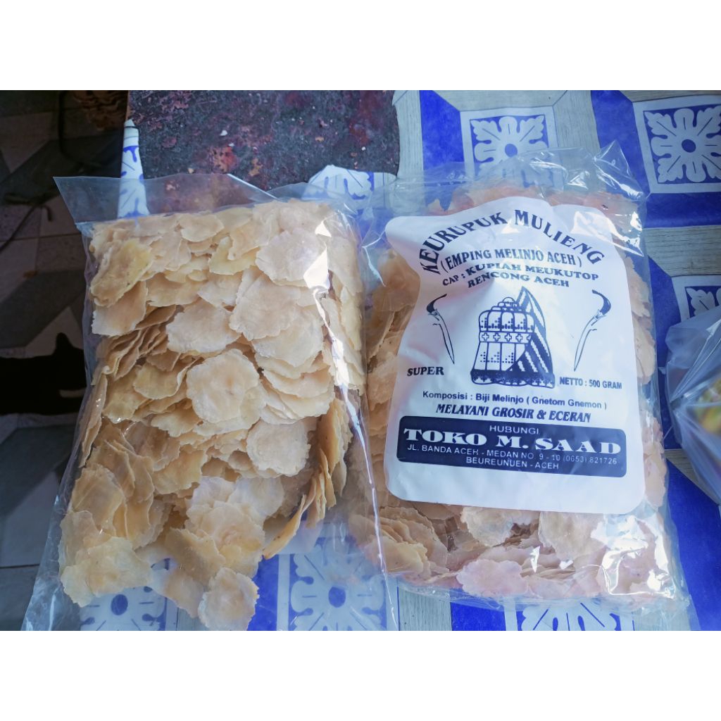 

emping Aceh tipis enak