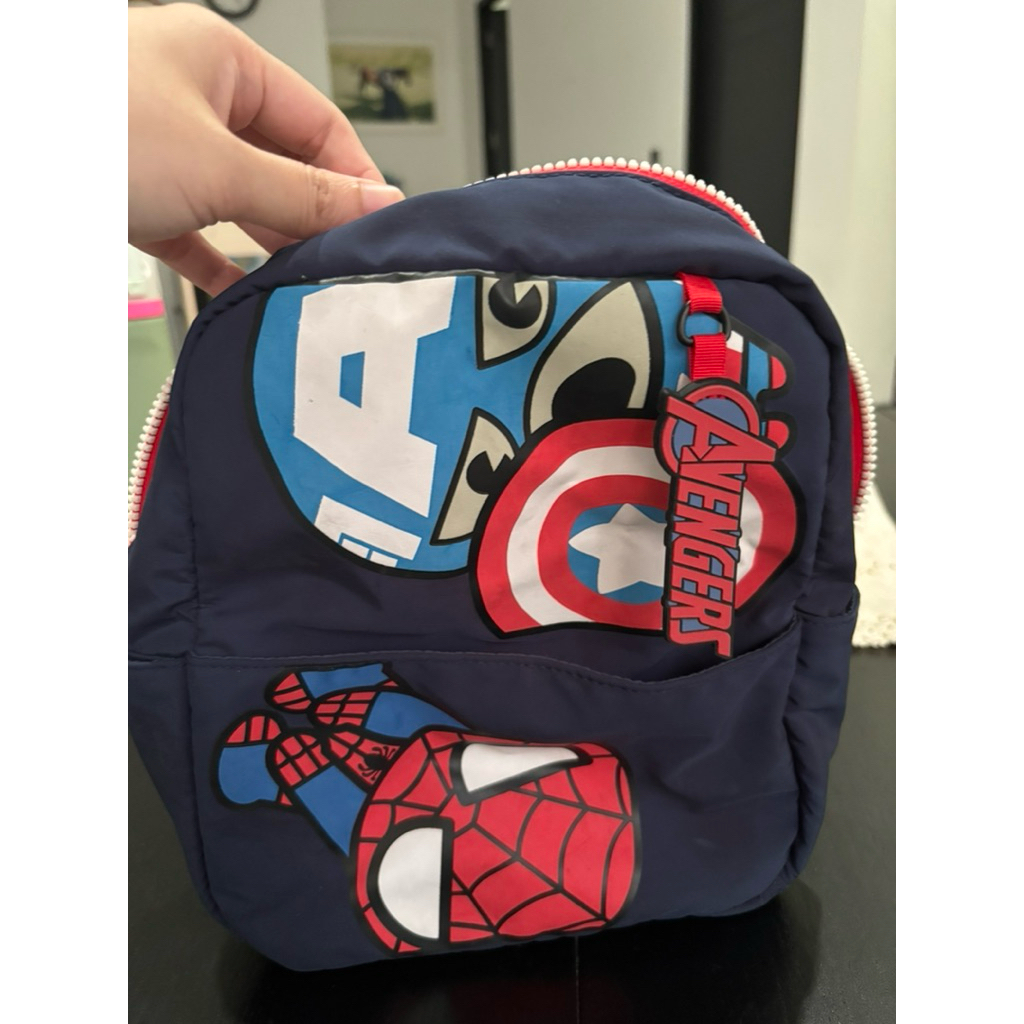 Zara Marvel backpack tas sekolah anak preloved